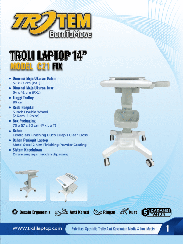 Troli laptop 14 Inch Cz1 Fix