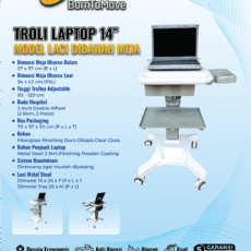 Troli laptop 14 Inch Cz1 Laci dan Tray