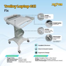 Troli Laptop Cz1 Fix Hospital & Office Trolley by Trotem