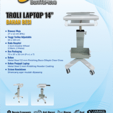Troli Laptop 14 Inch Besi