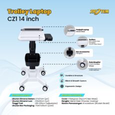 Troli Laptop Cz1 Hospital & Office Trolley by Trotem