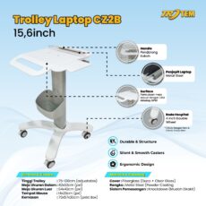Troli Laptop Cz2B 15,6 Inch Hospital & Office Trolley by Trotem