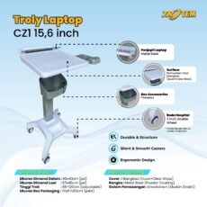 Troli Laptop Cz1 15,6 Inch Hospital & Office Trolley by Trotem