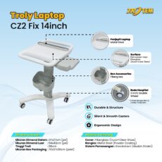 Troli Laptop Cz2 Fix Hospital & Office Trolley by Trotem