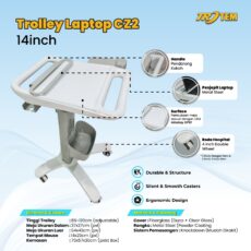 Troli Laptop Cz2 Hospital & Office Trolley by Trotem