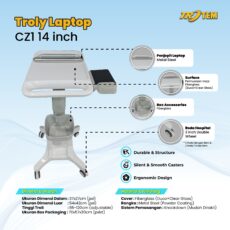 Troli Laptop Cz1 Hospital & Office Trolley by Trotem
